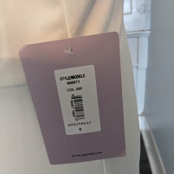 JS Collection White Bow Dress sz 8 - Picture 2 of 8